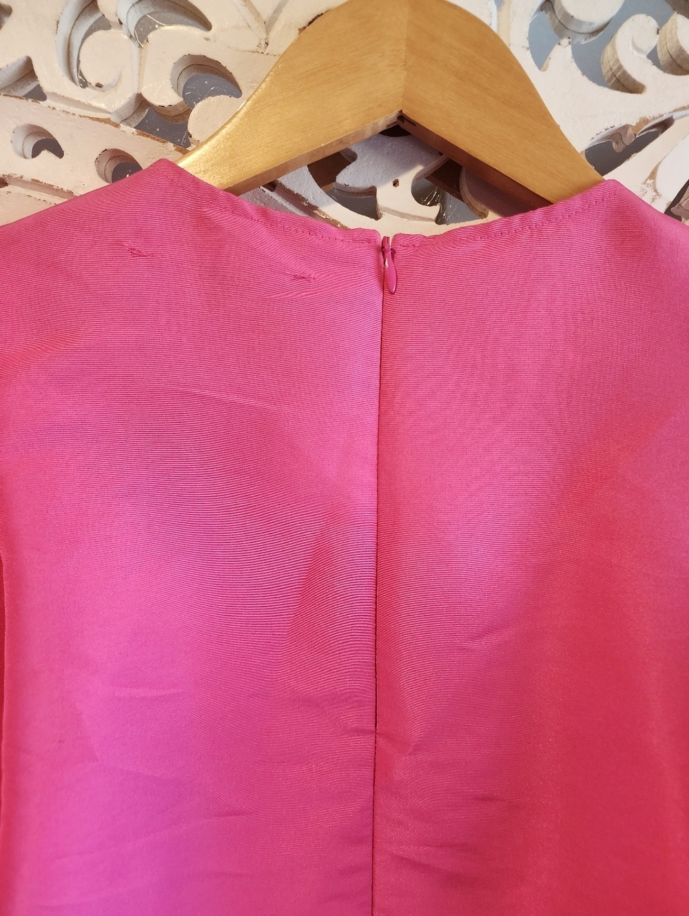AVN PUFF SLEEVES CREW NECK PINK TOP 38 MADE IN ITALY - Picture 13 of 16
